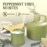 Large Natural Candle - Green Melon & Peppermint Scented Candles