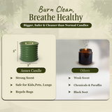 Woody Wood – Oud & Agarwood Olive Green Scented Candles