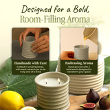Cloudy Pillow - Fig Leaf & Lemon Scented Candles