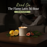Cloudy Pillow - Fig Leaf & Lemon Scented Candles