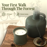 Woody Wood – Oud & Agarwood Olive Green Scented Candles