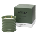 Woody Wood – Oud & Agarwood Olive Green Scented Candles