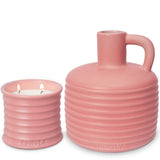 CANAL ROSE CANDLE & VASE