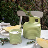 Large Natural Candle - Green Melon & Peppermint